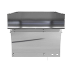 Угол CDSD 90 вертикальный внешний переходник правосторонний осн. 100 H80, нержавеющая сталь AISI 304, в комплекте с крепежнымиэлементами и соединительными пластинами, необходимыми для монтажа