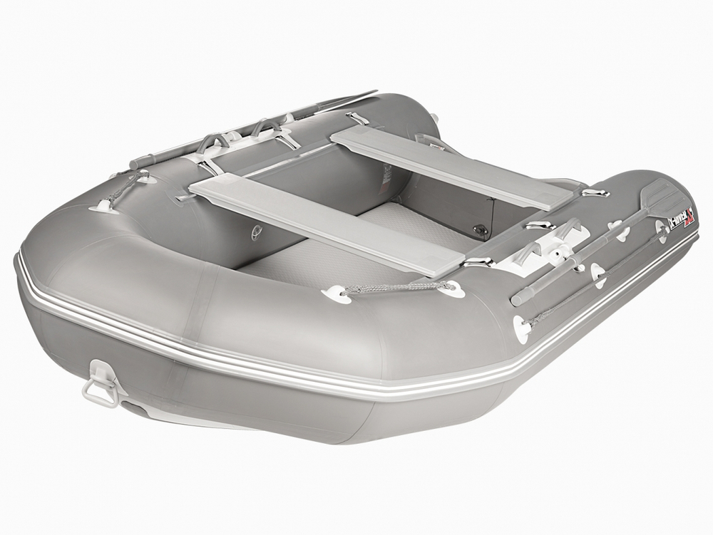 Лодка ПВХ X-River Rocky 355 НДВД + усиленное дно и баллон, синий/фурнитура черная