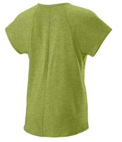 Женская теннисная футболка Wilson W Training V-Neck Tee - dark citron