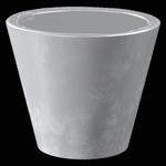 Кашпо для цветов пластиковое 3л d-19 см «Классика» Бетон