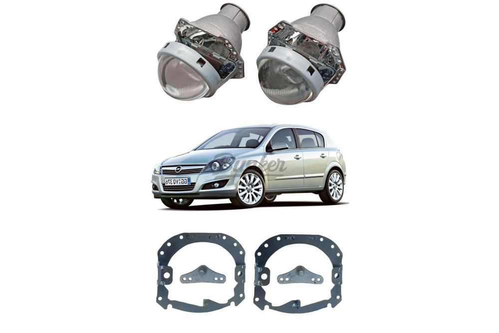 Готовый комплект для замены штатных линз Opel Astra H 2004-2014 Hella 2 AFS