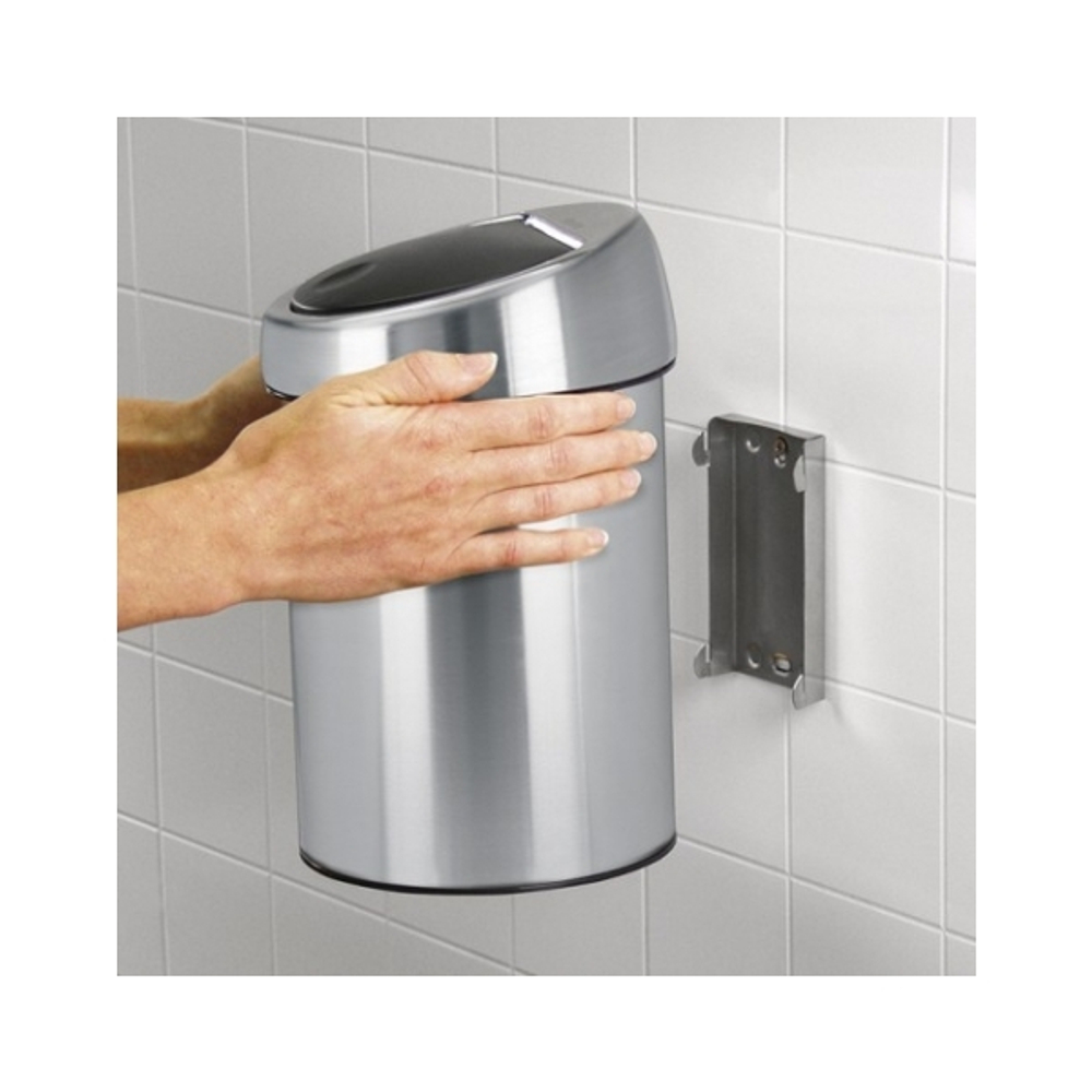 Ведро для мусора Brabantia Touch Bin матовая сталь 3л крепление