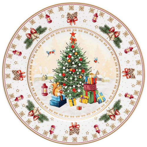 Тарелка закусочная Lefard "Елка" 20.5см