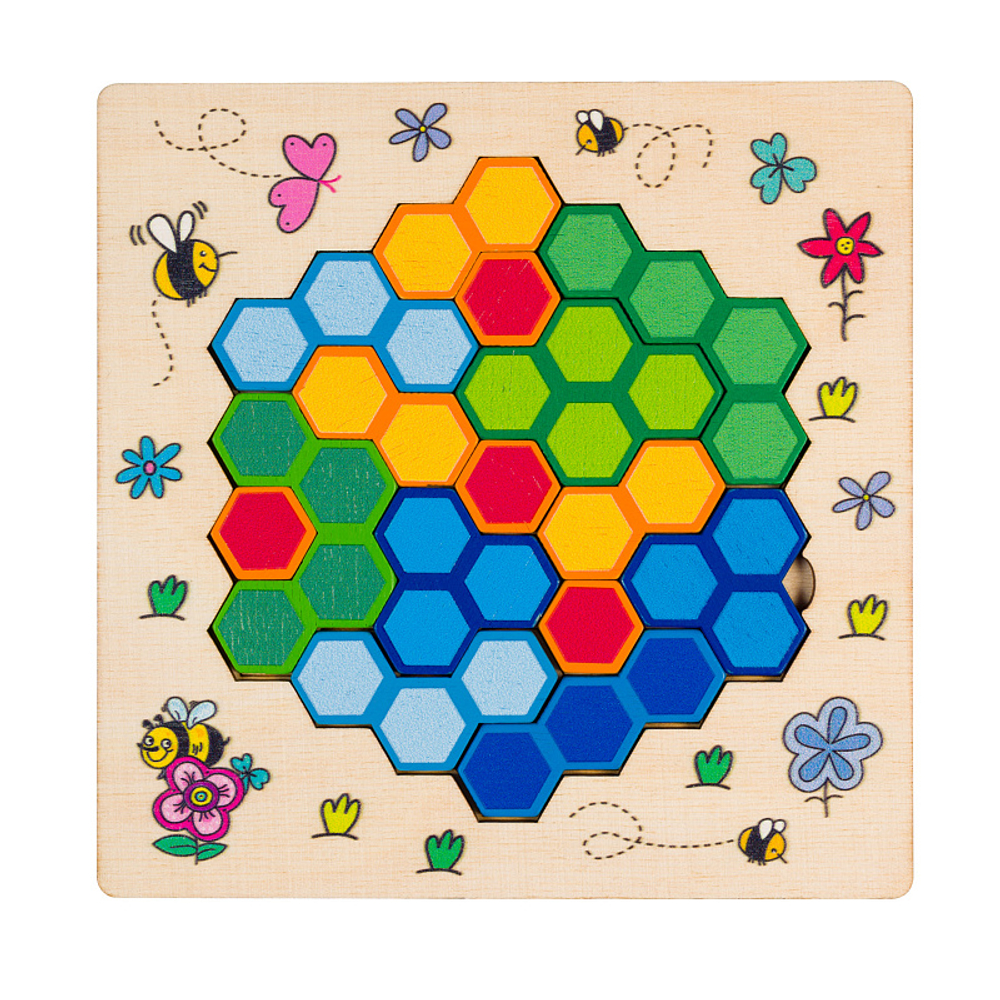 Развивающая игра из дерева "Сотомино"