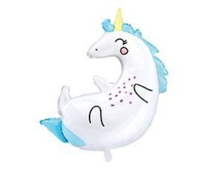 Шар (28"/75 см) фигура Единорог спящий пакет, Б027