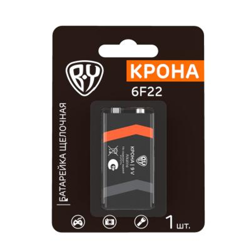 Батарейка BY КРОНА, 9V (1шт/уп)