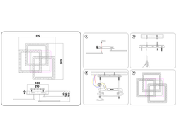 Ambrella Потолочный светодиодный светильник с пультом Original FA536
