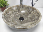 Раковина из оникса Bowl Grey Small TinLip BO-61064 40*40*15