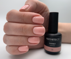Камуфлирующая крепкая каучуковая база HARD Nail ARCHITECT 13 SHERBET Shine Base 15 ml