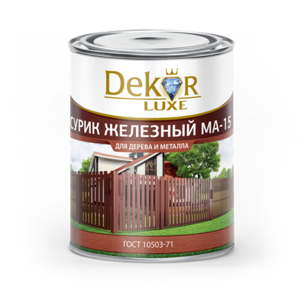 DEKOR LUXE  Краска МА-15 Сурик железный 2,6кг ГОСТ (Кубанские краски)