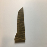 Заглушка правая к плинтусу "LIDER-75" 740 Дуб винтажный