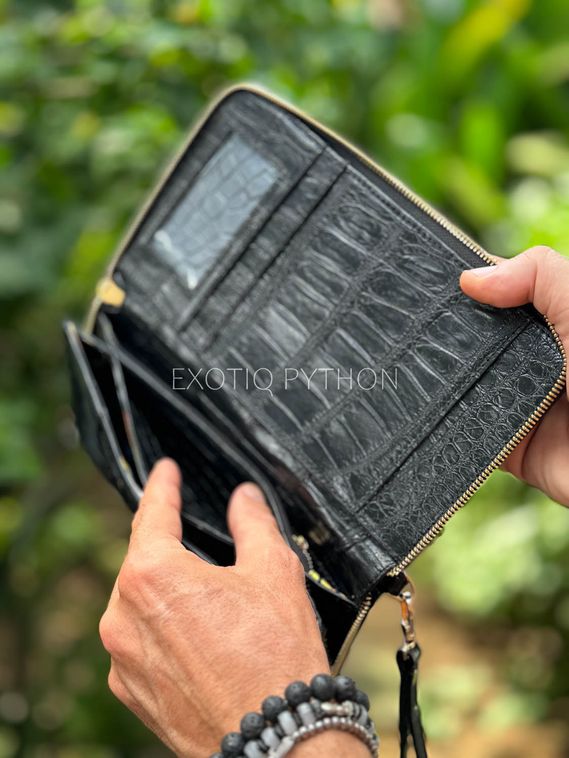 Мужское портмоне ZILLI из кожи крокодила WA-238