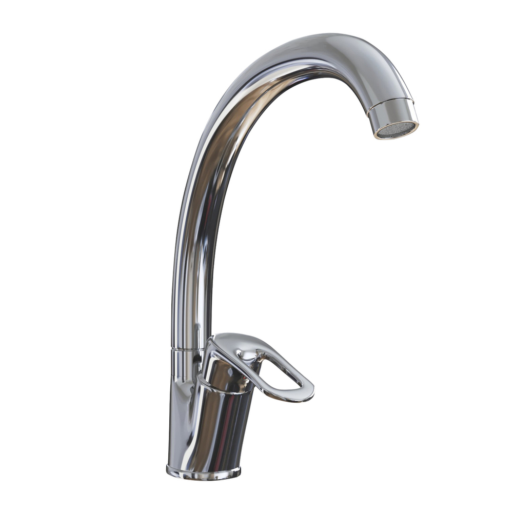 Смеситель для кухни 40k MIXLINE ML06-032 высокий излив с/отв боковая п/гайку (без подводки)