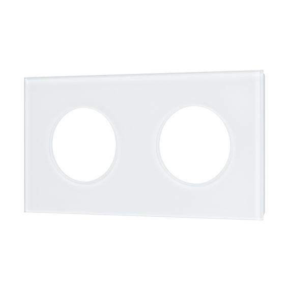 Рамка стеклянная FRM-GLARE-GC-2-WH Arlight 043835