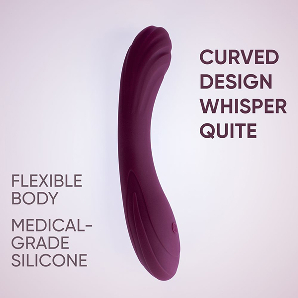 Фиолетовый изогнутый вибратор 20,3см для стимуляции зоны G Selove CurveRush Precision Power for Your Sweetest G-Spot Purple