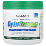 ALLMAX, CytoGreens®, зеленый суперфуд премиального качества для спортсменов, ягоды асаи и зеленый чай, 267 г (0,6 фунта)