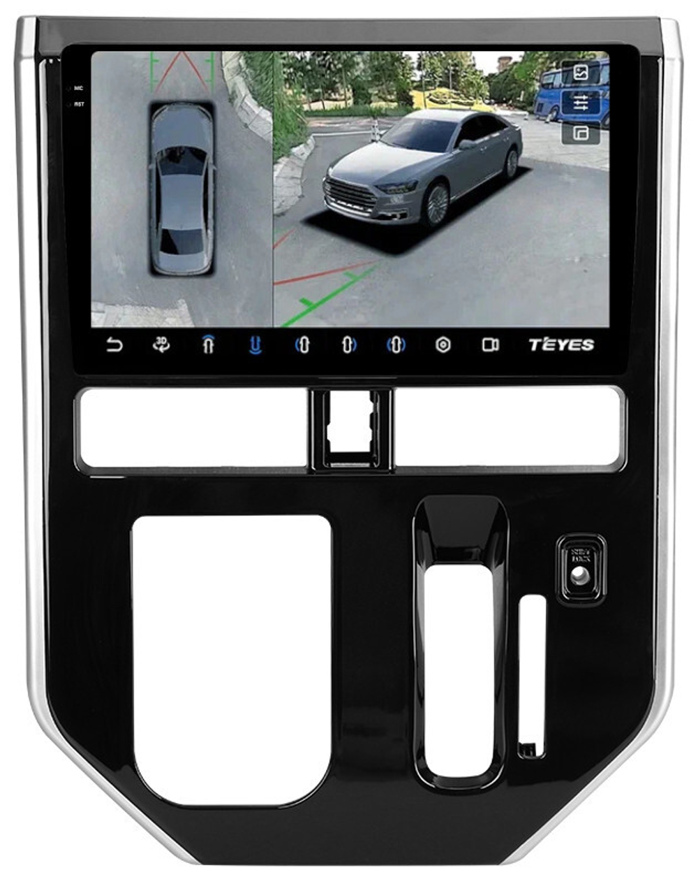 Магнитола для Toyota Tank, Roomy, Daihatsu Thor, Subaru Justy (2016-2020, климат) - Teyes CC3-2K-360 на Android 10, 2K QLED, 6Гб+128Гб, CarPlay, 4G SIM-слот, 4 камеры в комплекте