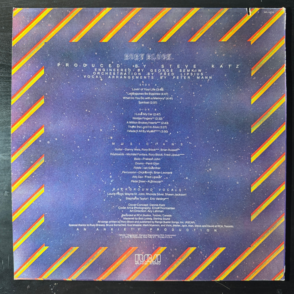 Rory Block ‎– Rory Block (США 1975г.) Т