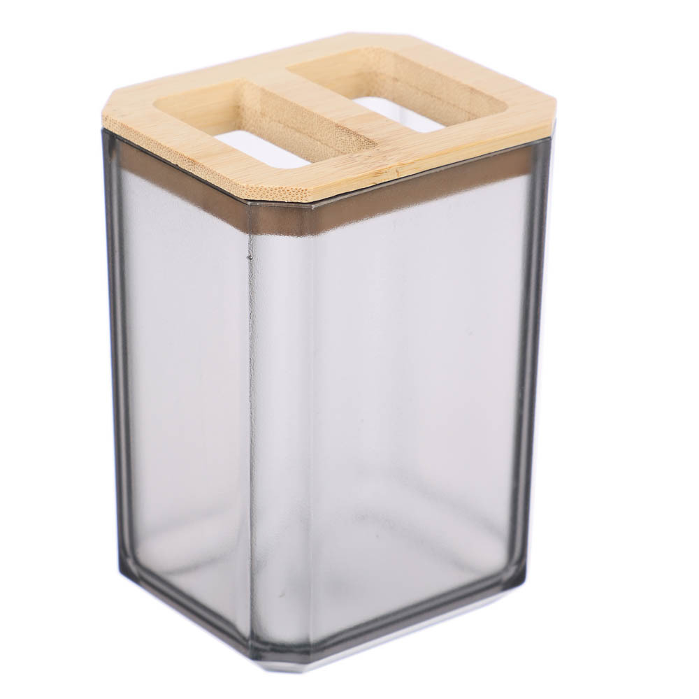 VETTA Стакан для зубных щеток и пасты "Токио", полистирол, бамбук