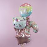 Шар (18"/46 см) Звезда, Розовый 1 шт.