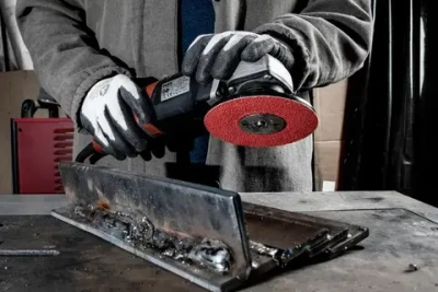 Фибровый шлифовальный круг по металлу DEBEVER 125 мм P80 (со шлицами), керамическое зерно, 5 шт