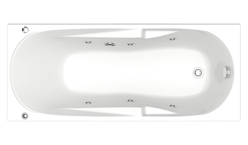 Гидромассажная ванна Bas Ибица 150х70