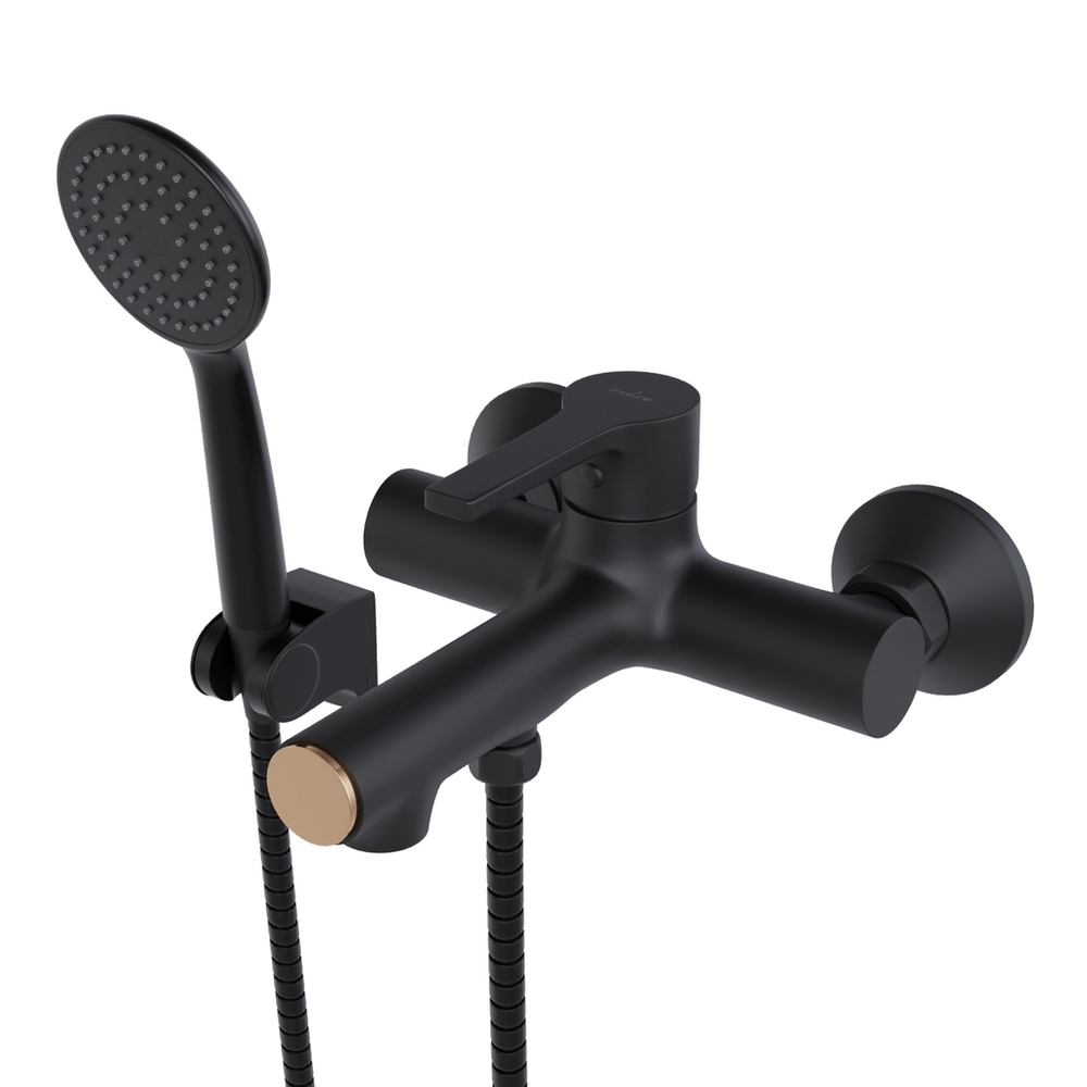 Смеситель для ванны 35k MIXLINE ML23-01 "Round Black" ЧЕРНЫЙ