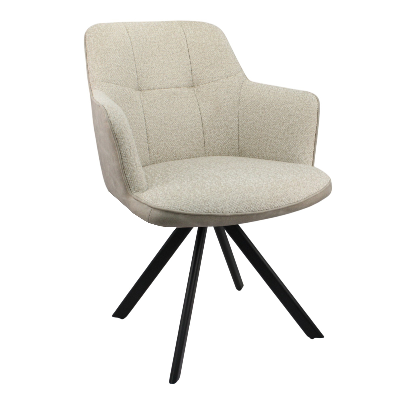 Новинка! Стул поворотный "Ная М 360" в комбинированной обивке из велюра "Сити" и иск. нубука "Кипрус".