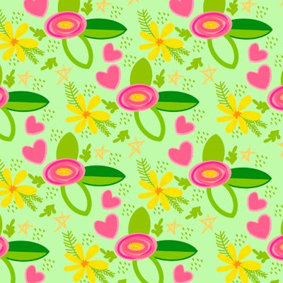 узор с розами