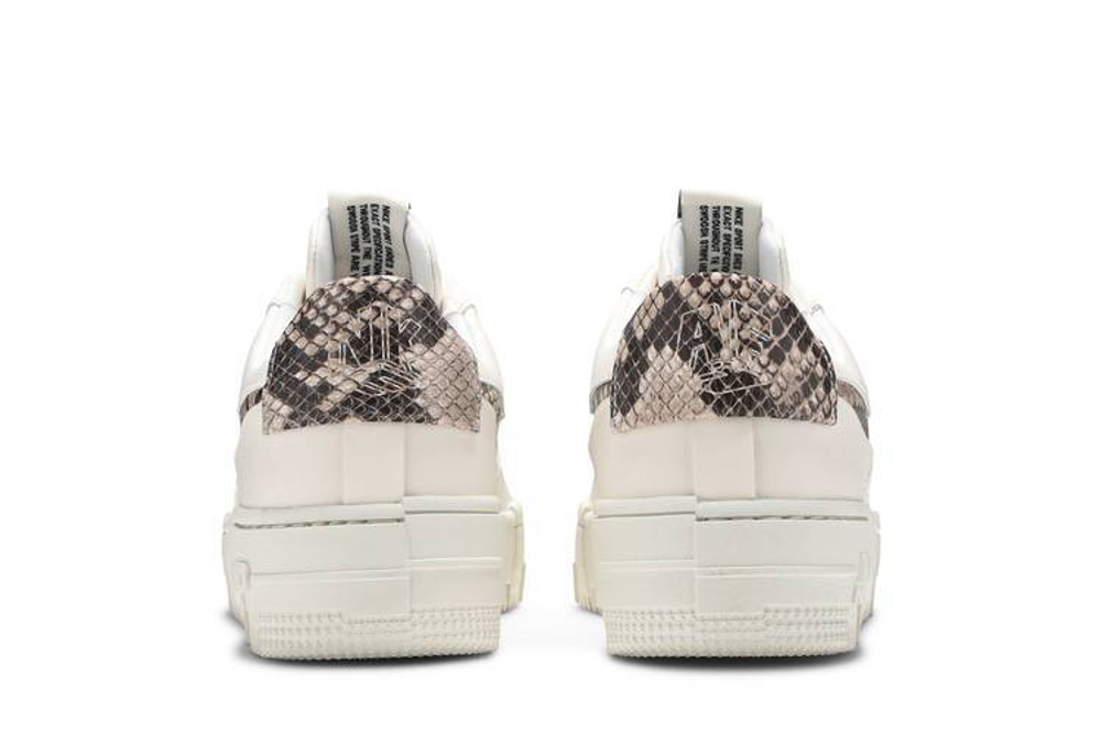 Кроссовки Nike Air Force 1 Pixel Se "Sail Snake" (Женская размерная сетка)