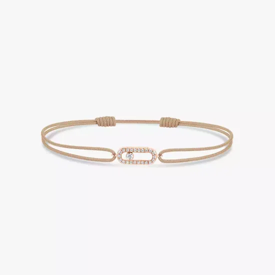 Messika Move Uno beige cord bracelet