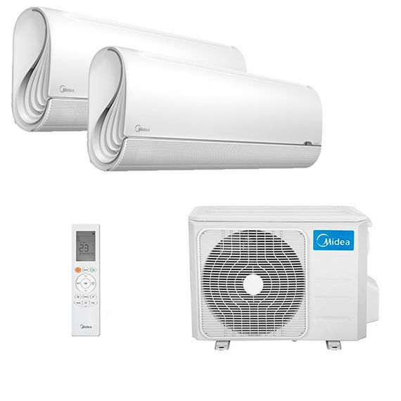 Мультисплит система на 2 комнаты Midea MSFA2-09N8D6-I x 2 / M2OH-14HFN8-Q1