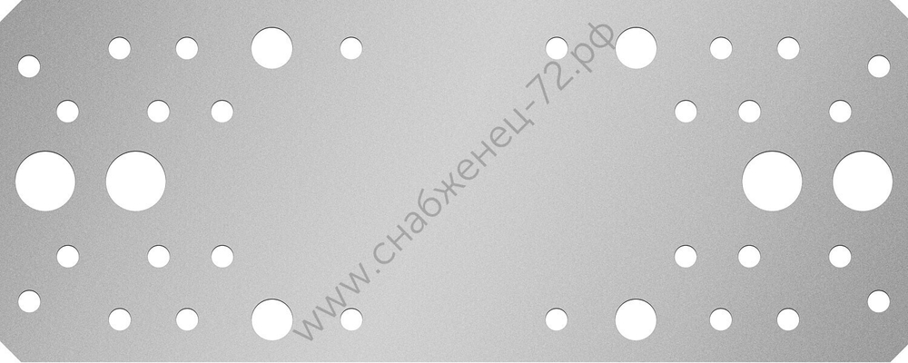 ЗУБР КП-2.5 200х80 х 2.5 мм, крепежная пластина, цинк (31023-200)