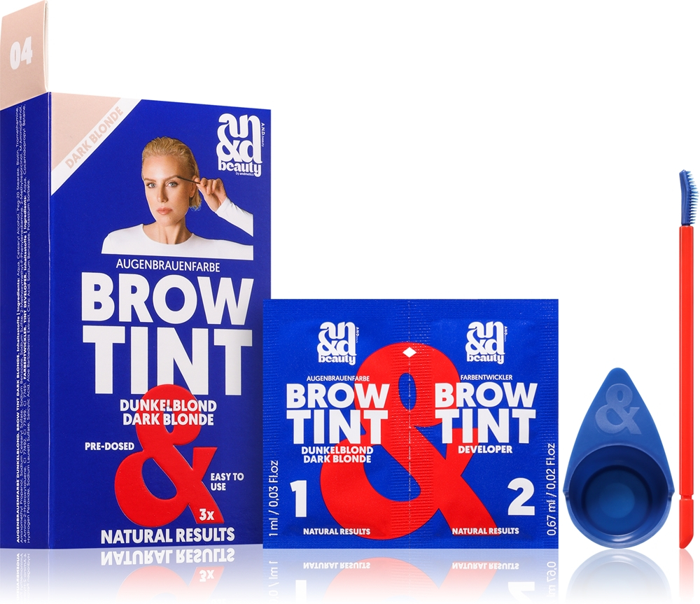 A.N.D. Beauty Brow Tint - Краска для бровей оттенок Dark Blonde, 3 ml