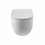 Унитаз подвесной BelBagno ONDA BB066CHR безободковый, с крышкой микролифт, с инсталляцией и кнопкой хром