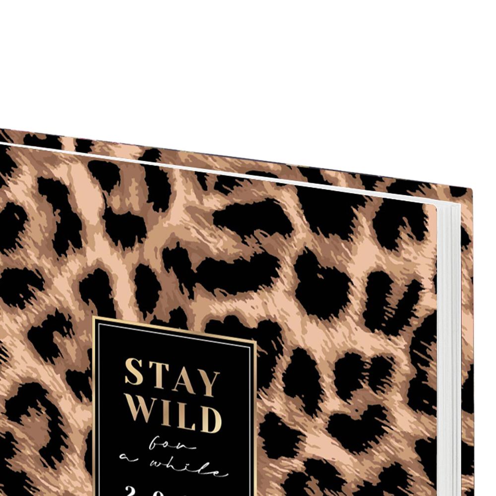 Ежедневник датированный 2026 145х215 мм А5 STAFF ламинированная обложка "Leopard" (117328)