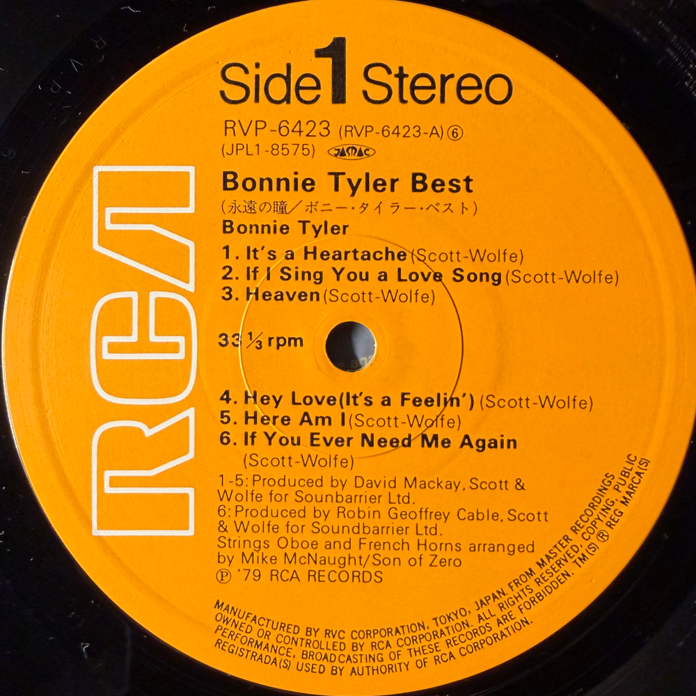 Виниловая пластинка Bonnie Tyler ‎– The Best Of Bonnie Tyler LP