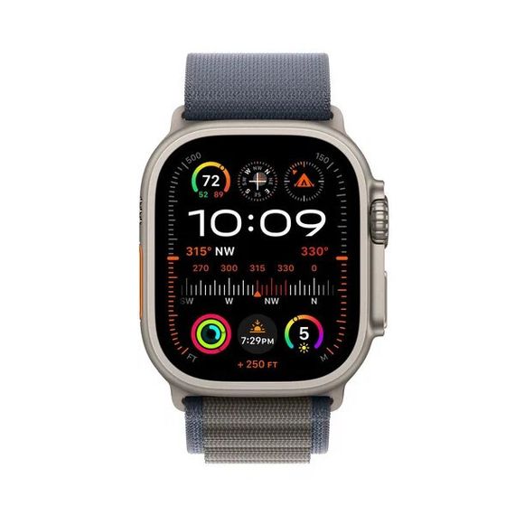 Ремешок Apple Trail Loop для Apple Watch 49 мм размер S Blue Alpine (MT5J3ZM/A)