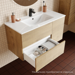 Тумба подвесная IDDIS Bild, 100 см, дуб светлый, BIL10V0i95