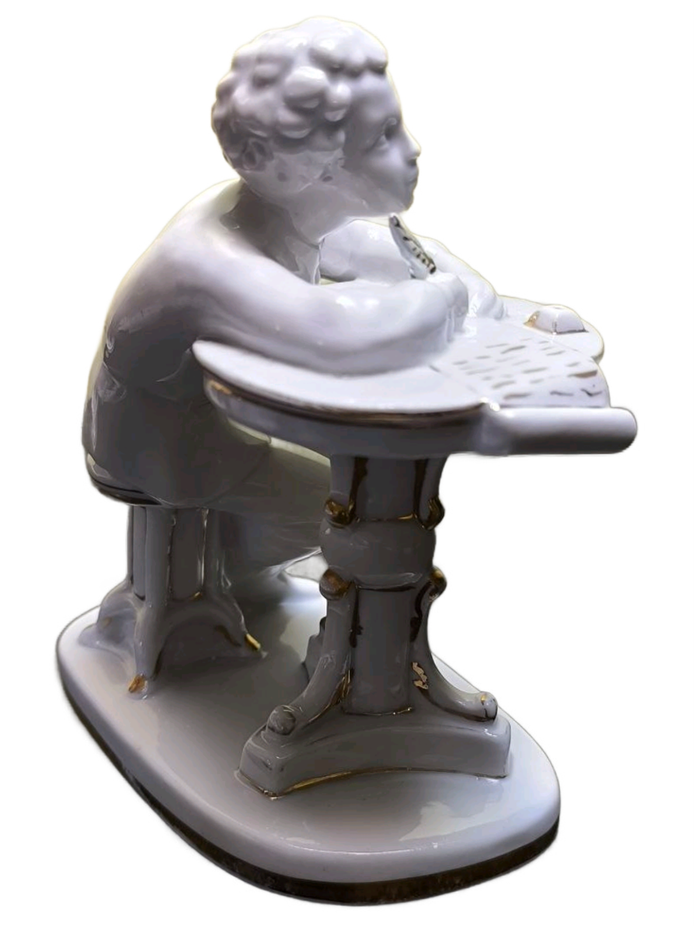 Фарфоровая статуэтка "Юный Пушкин", ЛФЗ, 1960 - 1970 гг.