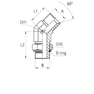 Штуцер FRG45 BSP 1 - BSP 1