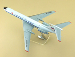 Модель самолета Ту-134А с антенной БУС (М1:100, Северный флот России)