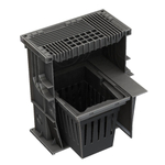 Дождеприемник полипропилен Master (1 перегородка+корзина д/мусора+решетка) 350*350*420 B125 (4350)