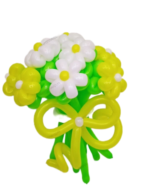 Композиция №162 Букет из 11 ромашек и бантик