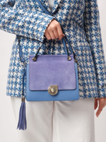 Кожаная сумка Azaro 30598 сиреневый закат