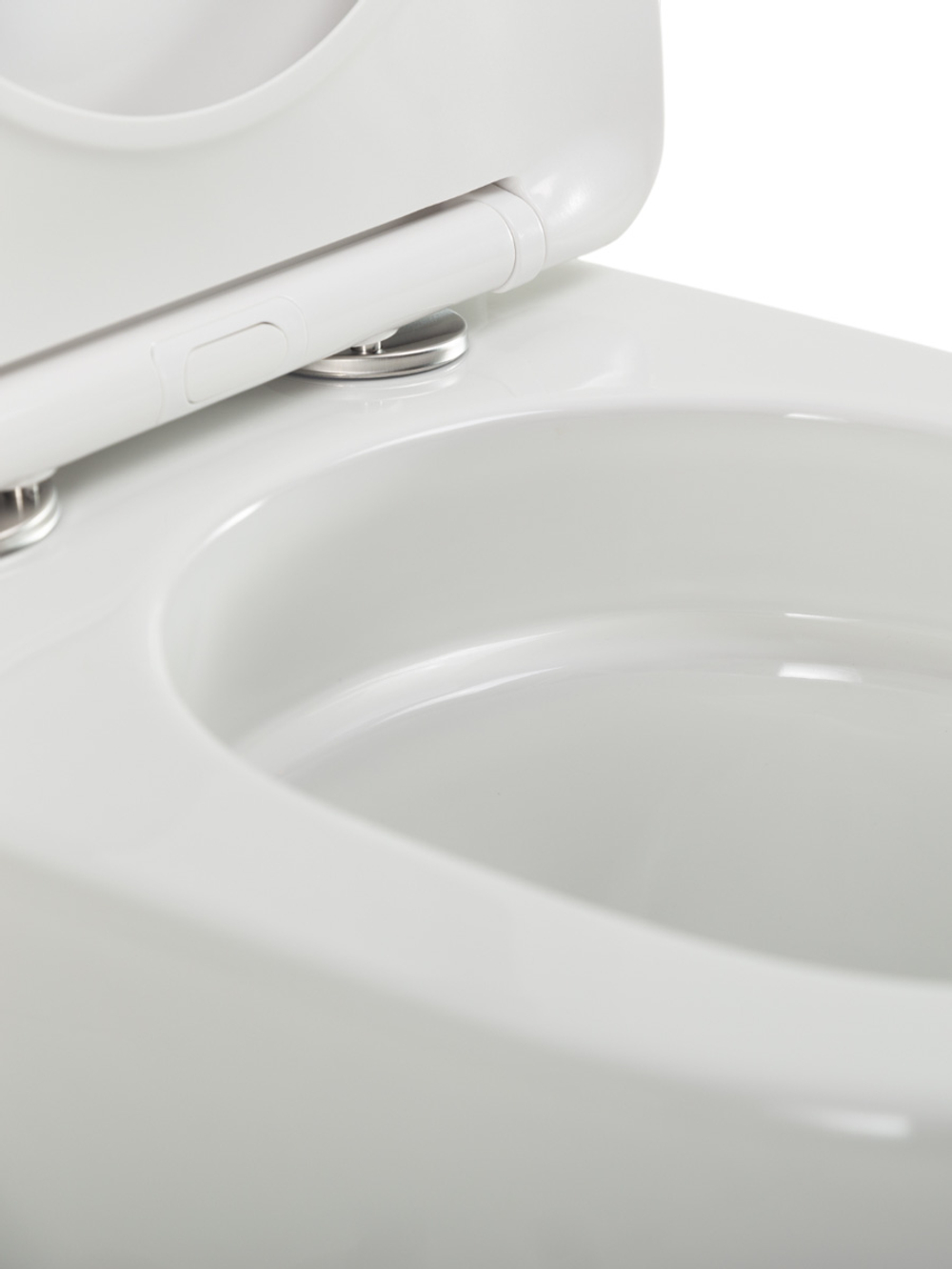 Унитаз-компакт CEZARES LINER CZR-6726-CP-TOR/SC безободковый с сиденьем и смывом TORNADO