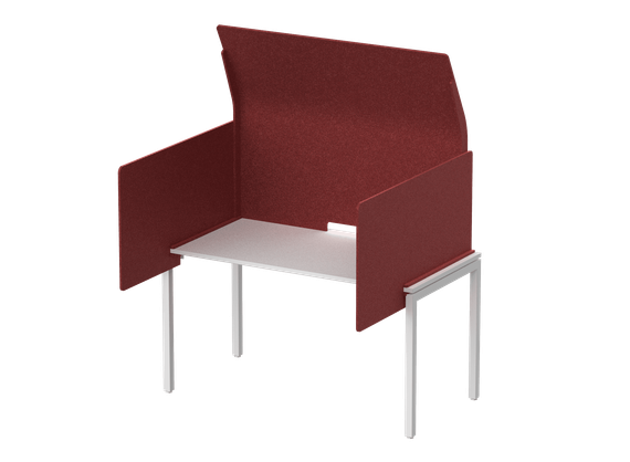 Кабина с высоким экраном-парусом и выступающими боковыми стенками 115х112х113