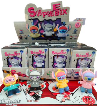 Брелок-Сюрприз Бокс Стич, 7см