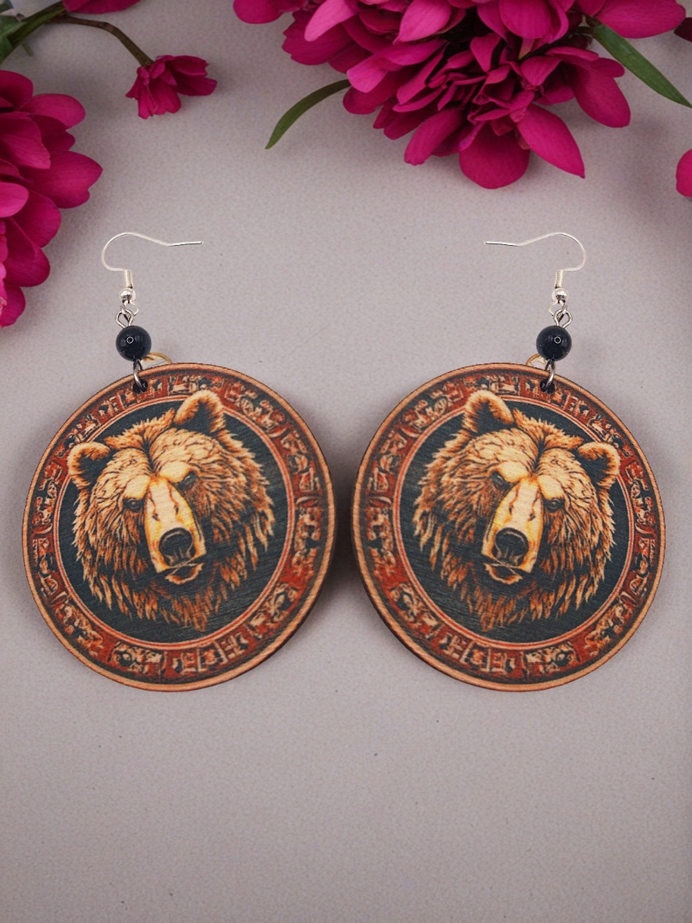 Серьги Медведь