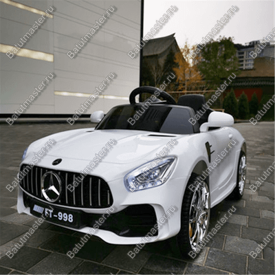 Детский электромобиль "Mercedes" белый, расширенная комплектация